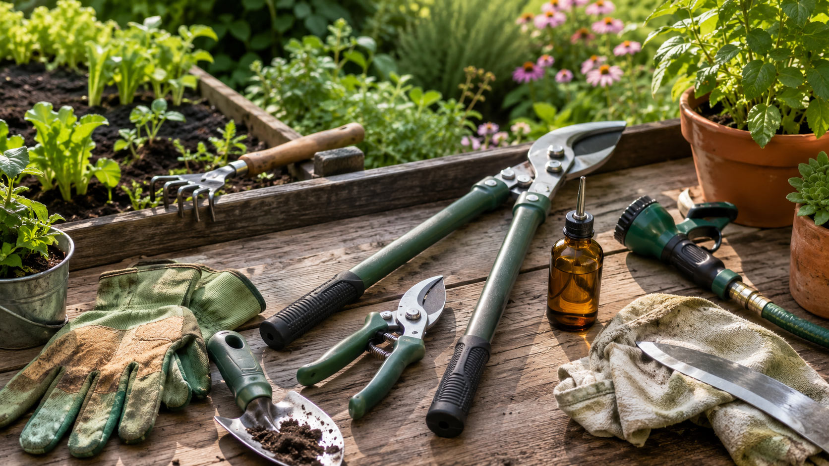 راهنمای انتخاب و نگهداری ابزار باغبانی ضروری برای باغچه و گلدان‌های آپارتمانی